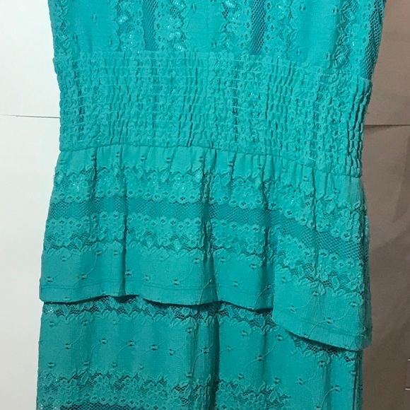 Rabbit Rabbit Rabbit  Design Green Lace Dress - Picture 6 of 8